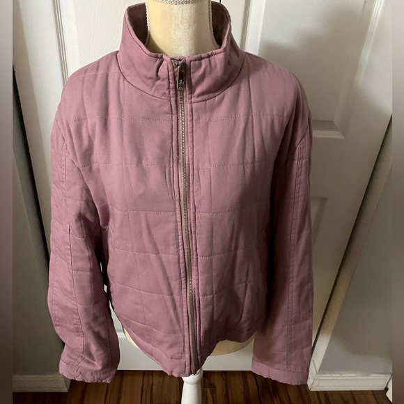 NWT Sam Edelman Packable Dusty Pink Crop Jacket - Picture 1 of 8